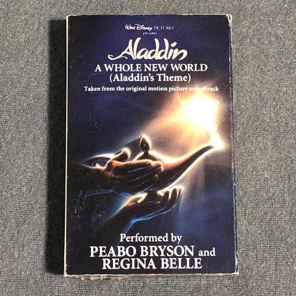 Aladdin A Whole New World Disney Theme Audio Cassette Tape SINGLE 1992 - Picture 1 of 5